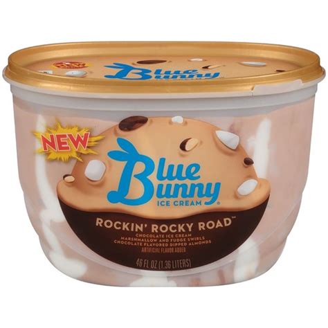 Blue Bunny Rockin Rocky Road Ice Cream 46 Fl Oz Instacart