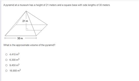 Answered A Pyramid At A Museum Has A Height Of Bartleby