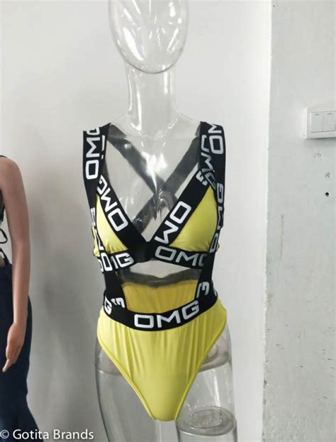 South Beach Swimsuit Sexy Swimwear Two Piece Sets Black Strap Bikini Gotita Brands