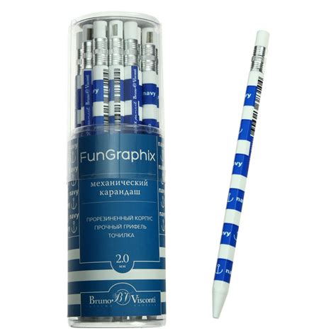 Карандаш механический цанговый 2.0 мм FunGraphix "Морская", НВ ...