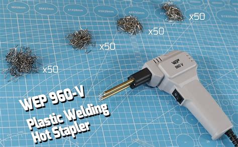 WEP V Grey Plastic Welder Kit V With LED Lights With Hot Staples And Pliers For Car