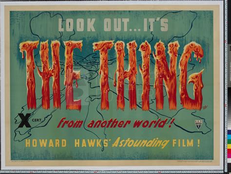 Marquee Poster Thing From Another World 1951 Uk Quad