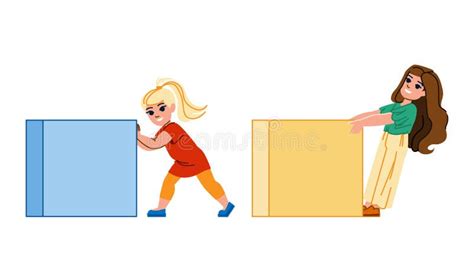 Push And Pull Forces Clipart People