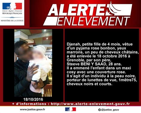 Alerte enlèvement à Grenoble le père s est rendu le nourrisson retrouvé