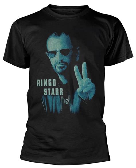 Ringo Starr Colour Peace Black T Shirt Eyesore Merch