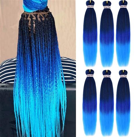 Liang Dian Pre Stretched Braiding Hair Inch Packs Hot Water Setting Synthetic Hair Crochet