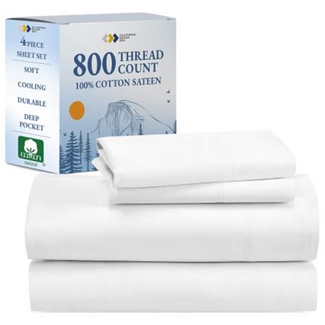 California Design Den Luxury Sheet Set 800 Thread Count 100 Cotton