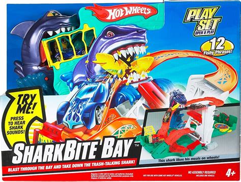 Tor Atak Rekina z dźwiękiem autko Hot Wheels Nodik pl