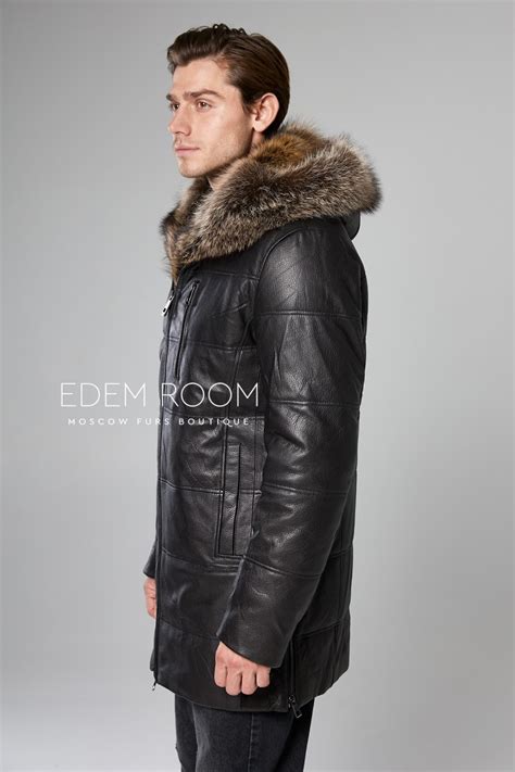 Заказать зимнюю кожаную куртку с мехом с доставкой | Артикул: IG-855-2 ...