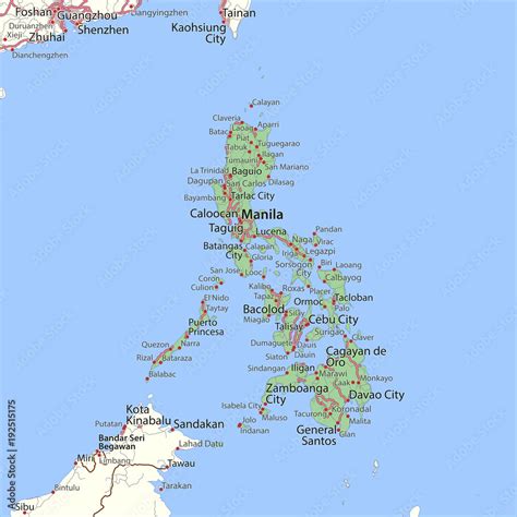 Philippines World Countries Vectormap A Stock Vector Adobe Stock
