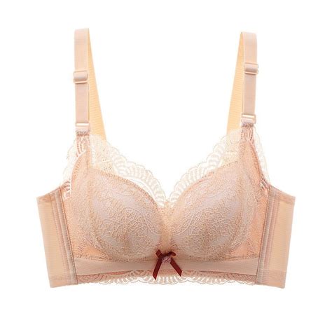 Mallwal Womens Plus Size Bras No Underwire Bra Feature V Neck Longline Bra Style W 1434 Beige