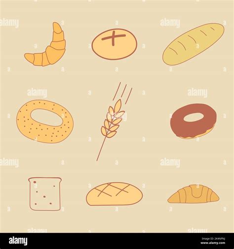 Vector Image Of Bread Products Stock Vector Image And Art Alamy