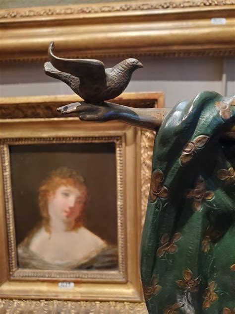 Proantic Bronze Statue Naked Woman Art Deco