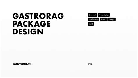 2019 | Gastrorag package design :: Behance
