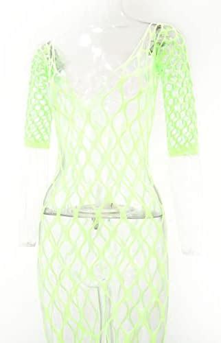 Amazon chu U chu Lingerie Collection フィッシュネットボディストッキング FBS 003 イエローグリーン スケスケ セクシーランジェリー chu