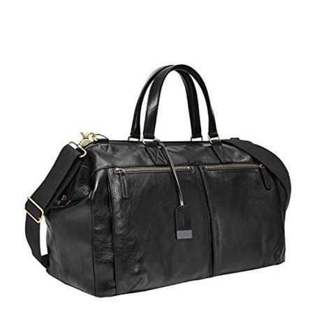 Fossil Mens Defender Duffle Black Duffel Bag Best Review