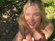 Blonde With Big Tits Seduced A Passerby And Fucked Him In The Forest Anastangel Xxx Mobile