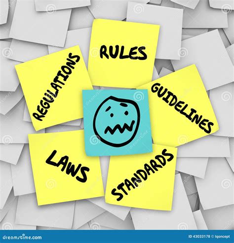 rules regulations paperwork stack pile endless laws guidelines  stock