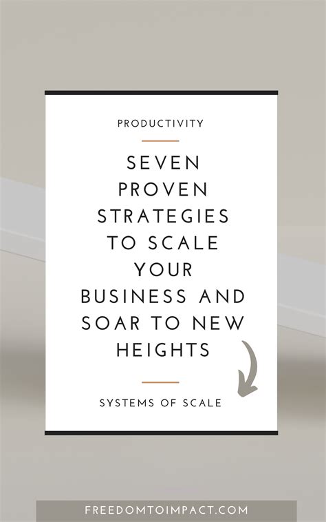 7 Proven Strategies to Scale Your Business and Achieve Success ...