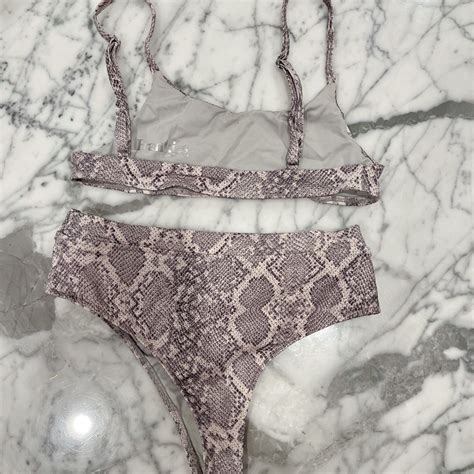 Frankies Bikinis Python Bikini Set Gem