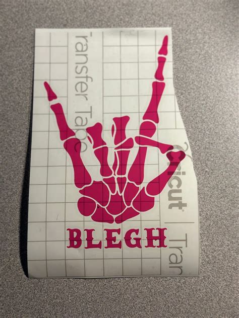 Blegh Skull Decal Etsy