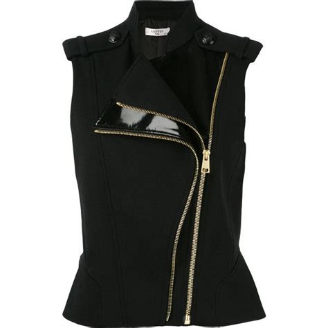 Lanvin Sleeveless Gilet 141815 Dzd Liked On Polyvore Featuring