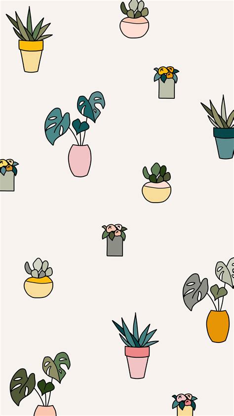 Download Aesthetic Vintage iPad Plant Cartoon Wallpaper | Wallpapers.com