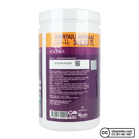 Voonka Multi Collagen Powder 500 Gr - Tip I-III Kolajen