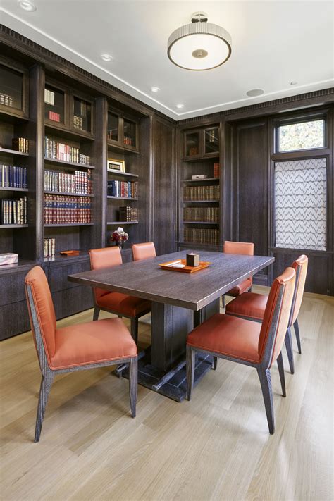 Art Deco Office In Dark Cerused Oak With Hidden Door Cerused Oak