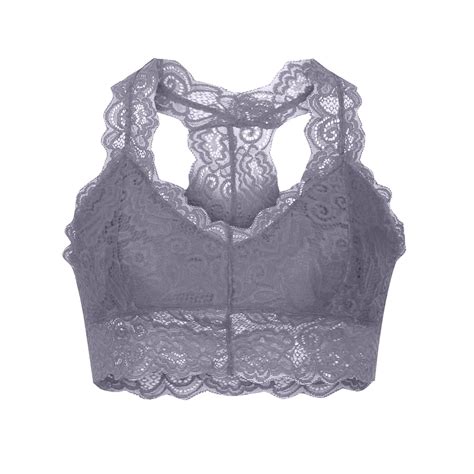 Lace Bra Sexy Women Plus Size Vest Crop Wire Free Bra Lace Lingerie Sexy V Neck Underwear