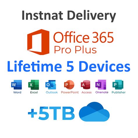 Instant Microsoft Office 365 Pro Plus Lifetime Account