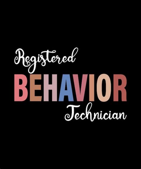 Premium Vector Registered Behavior Technician Rbt Behavioral Aba