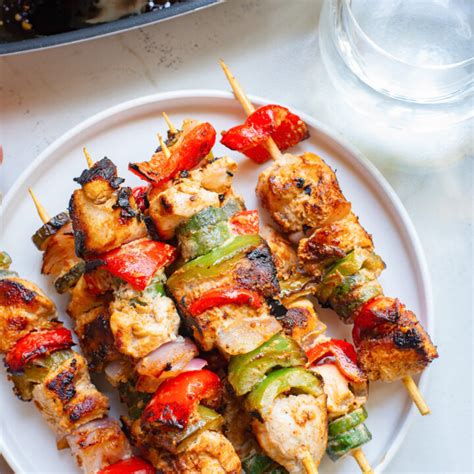 Greek Marinated Chicken Kabobs With Lemon A Cedar Spoon