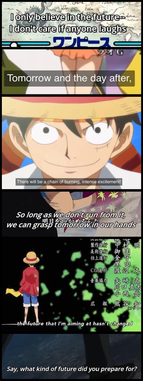 I tried combining lyrics from all one piece openings to make inspiring