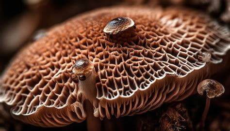 Premium Ai Image A Mushroom With A Large Cap That Has A Large Cap On It