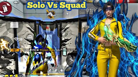 GAMEPLAY SOLO VS SQUAD PAKAI BUNDLE KELLY OLD FREE FIRE INDONESIA