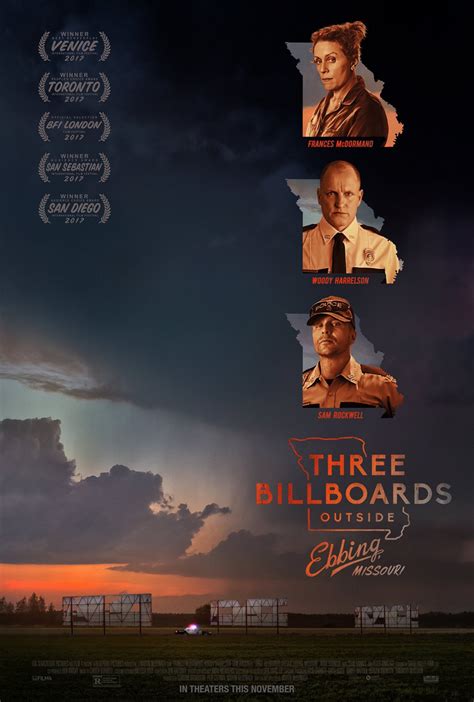 Three Billboards Outside Ebbing, Missouri (#3 of 7): Extra Large Movie ...