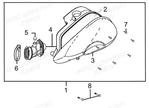 BOITE A AIR KYMCO AGILITY RS NAKED T EURO KE BB
