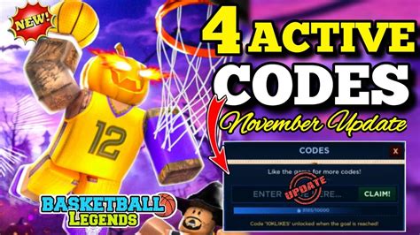 🏀working Codes🏀 Basketball Legends November 2024 Codes Roblox