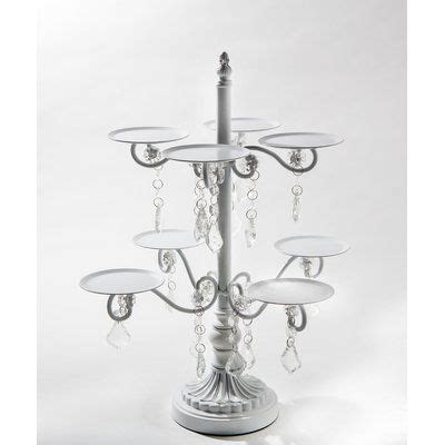 Opulent Treasures Chandelier Cupcake Stand Color White Chandelier