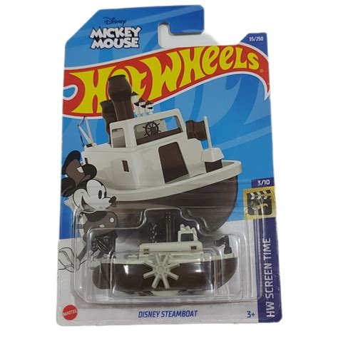 Disney Steamboad Hw Screen Time Barco Do Mickey Mouse Hot Wheels Lote B Shopee Brasil