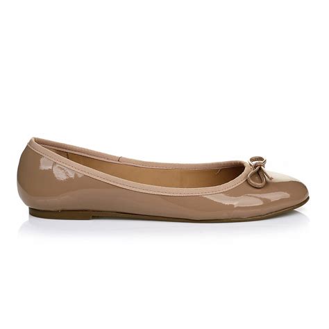 Sapatilha Verniz Nude UZA Shoes Sapatos Femininos