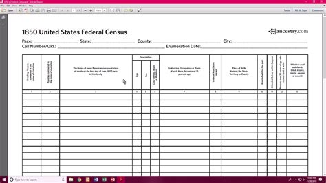 1950 Census Worksheets