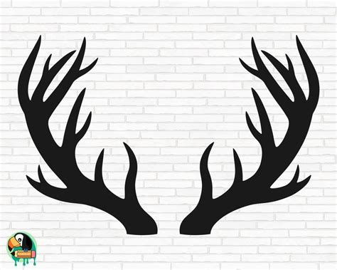 Deer Horns Svg Deer Antlers Svg Reindeer Antlers Svg Deer Etsy