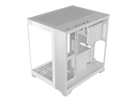 Diypc Diy Cube01 W White Usb3 0 Tempered Glass Micro Atx Gaming Computer Case W Dual Tempered