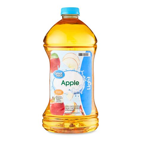 Great Value Light Apple Juice 96 Fl Oz