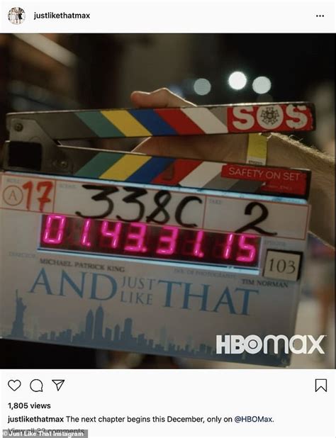 Sarah Jessica Parker Appears In A New Promo Photo For Sex And The City Reboot And Just Like That