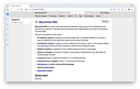 Mycorrhiza is a Flat-file Self-hosted Wiki Engine