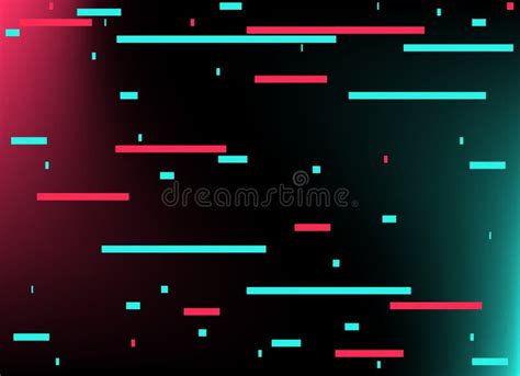 Abstract Glitch TikTok Background. Vector Illustration. Abstract