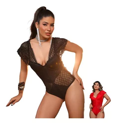 Body Renda Sexy Lingerie Sensual Moda Intima Feminina Barato MercadoLivre